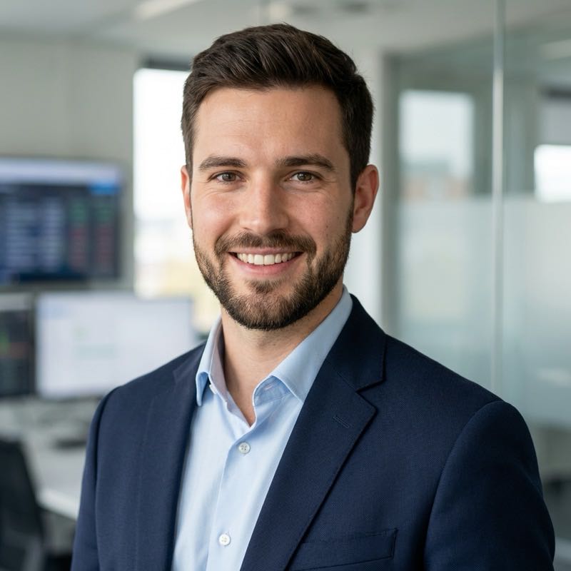 Портрет Марка Д., успешного выпускника курса